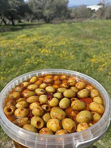 Gedikoğlu Acı Kaşık - Atom Biberli Yağlı Yeşil Zeytin 3 KG