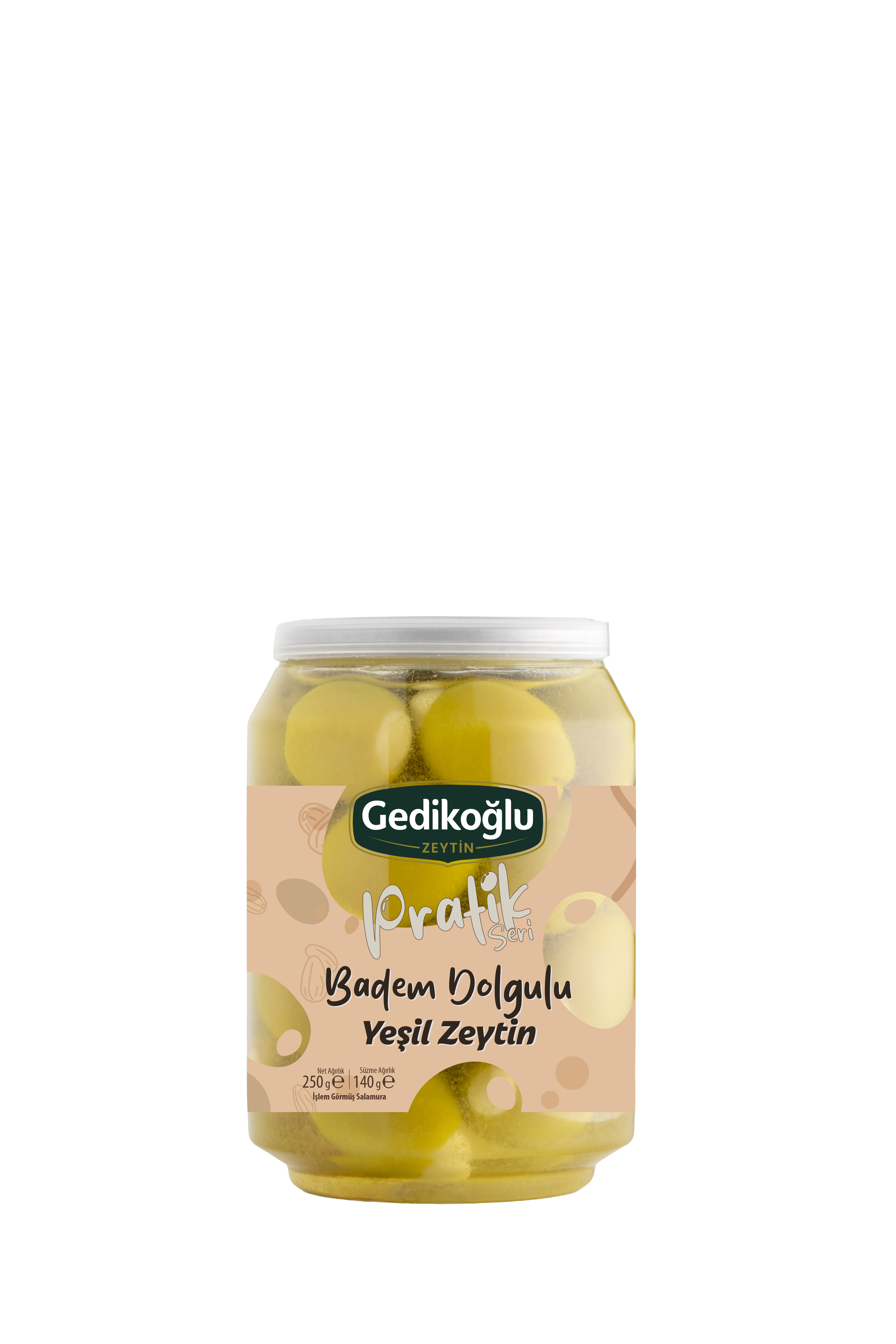 Badem Dolgulu Yeşil Zeytin