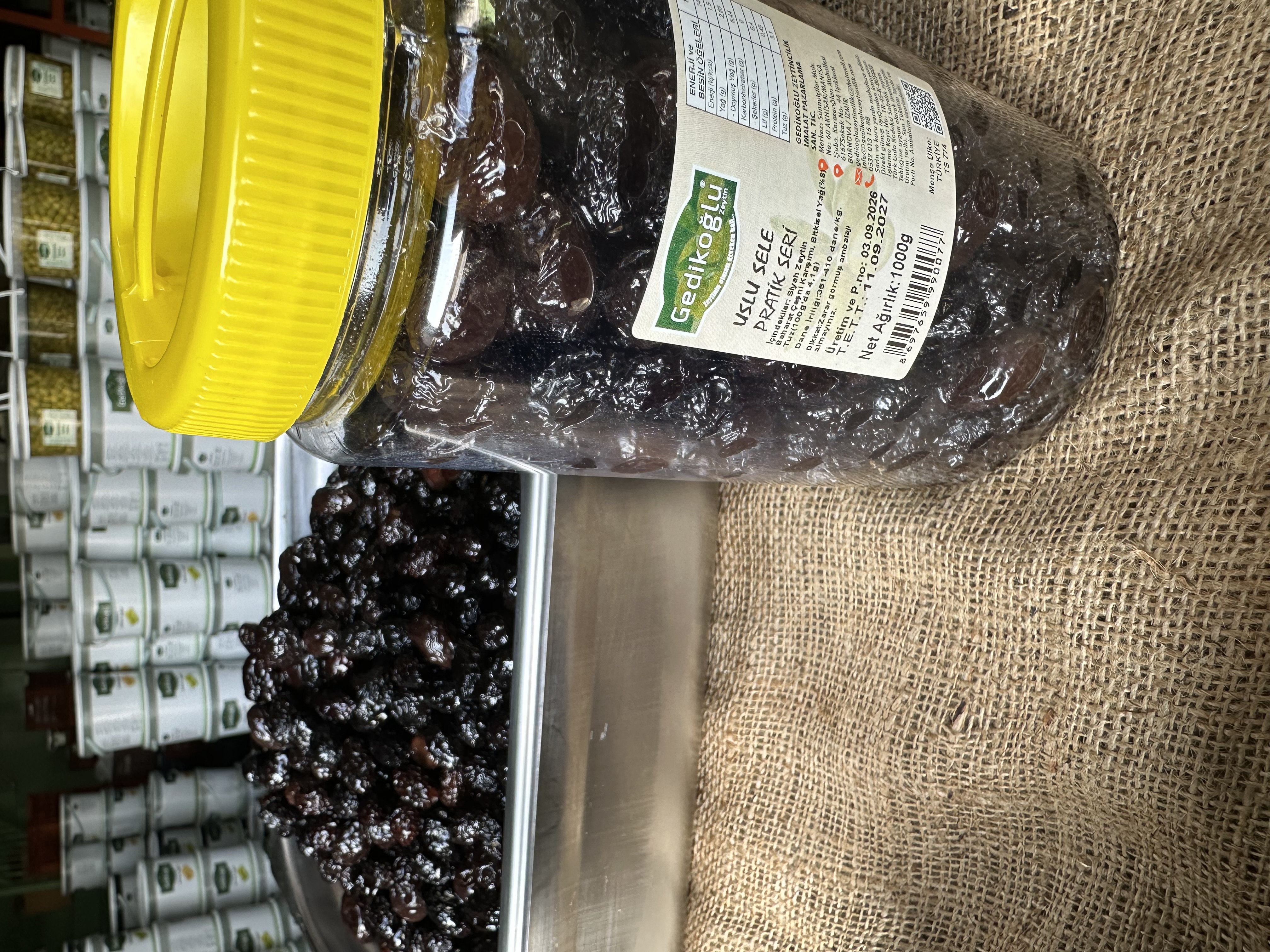 Geleneksel Uslu Sele Siyah Zeytin (351-380)2XS
