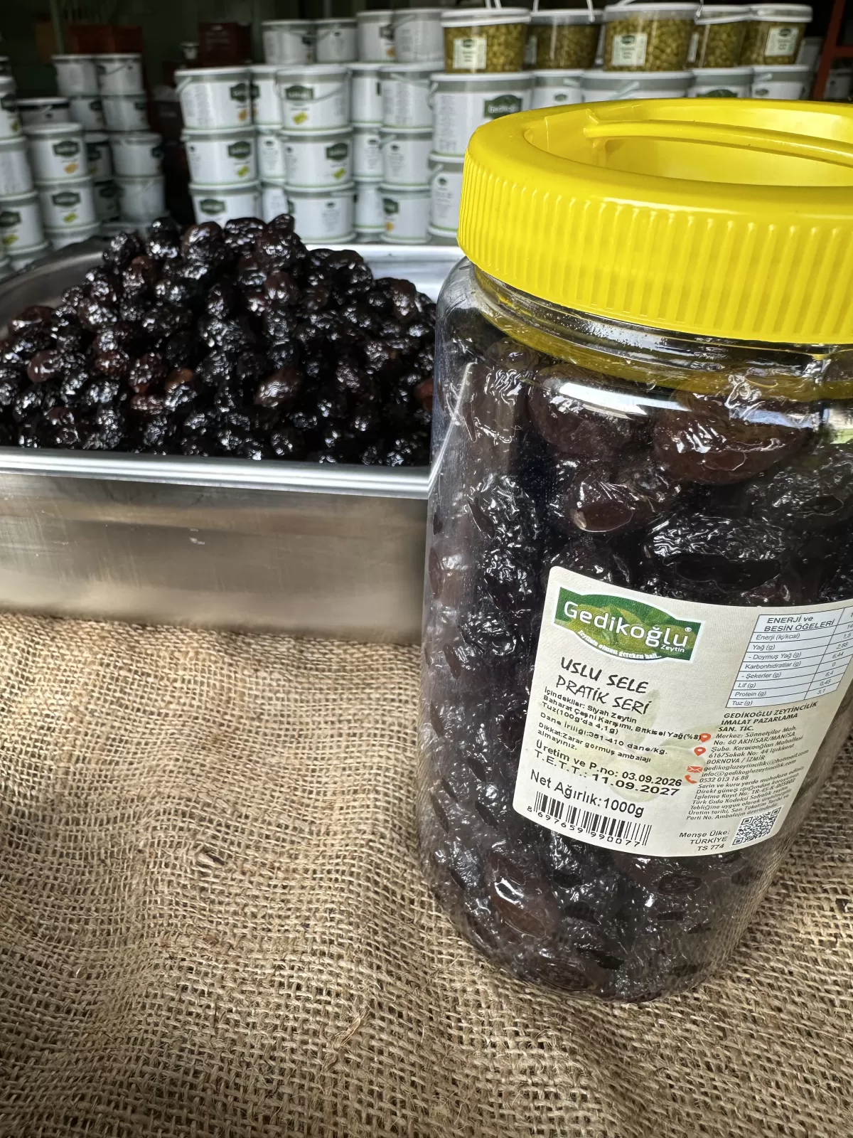 Geleneksel Uslu Sele Siyah Zeytin (351-380)2XS